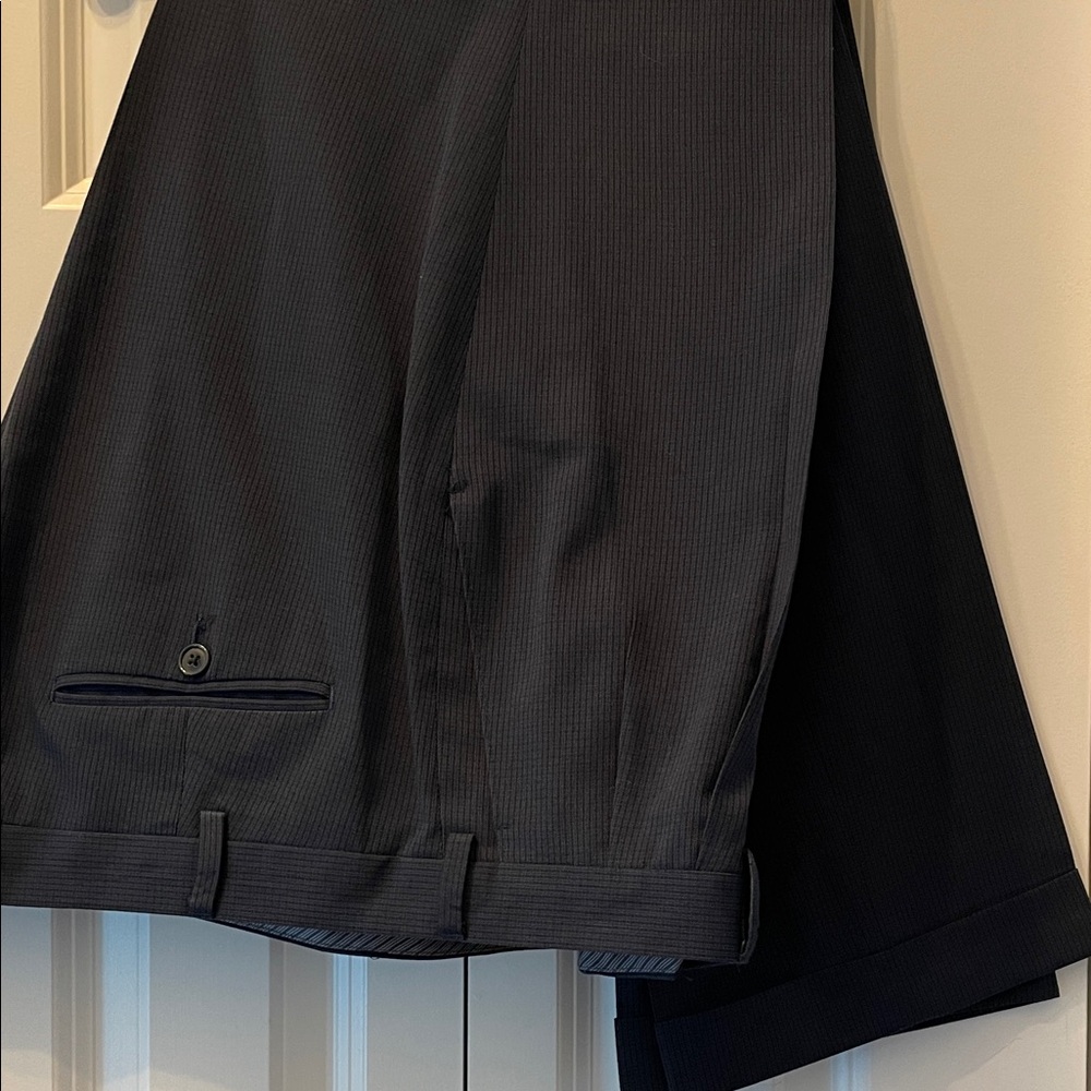 Ralph Lauren Blue with Black Pinstripe Pants